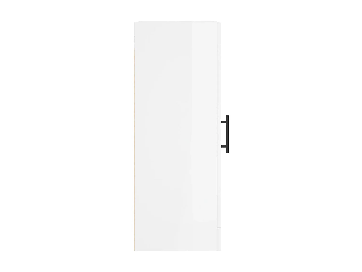 Armoire murale blanc brillant 34,5x34x90 cm bois d'ingénierie
