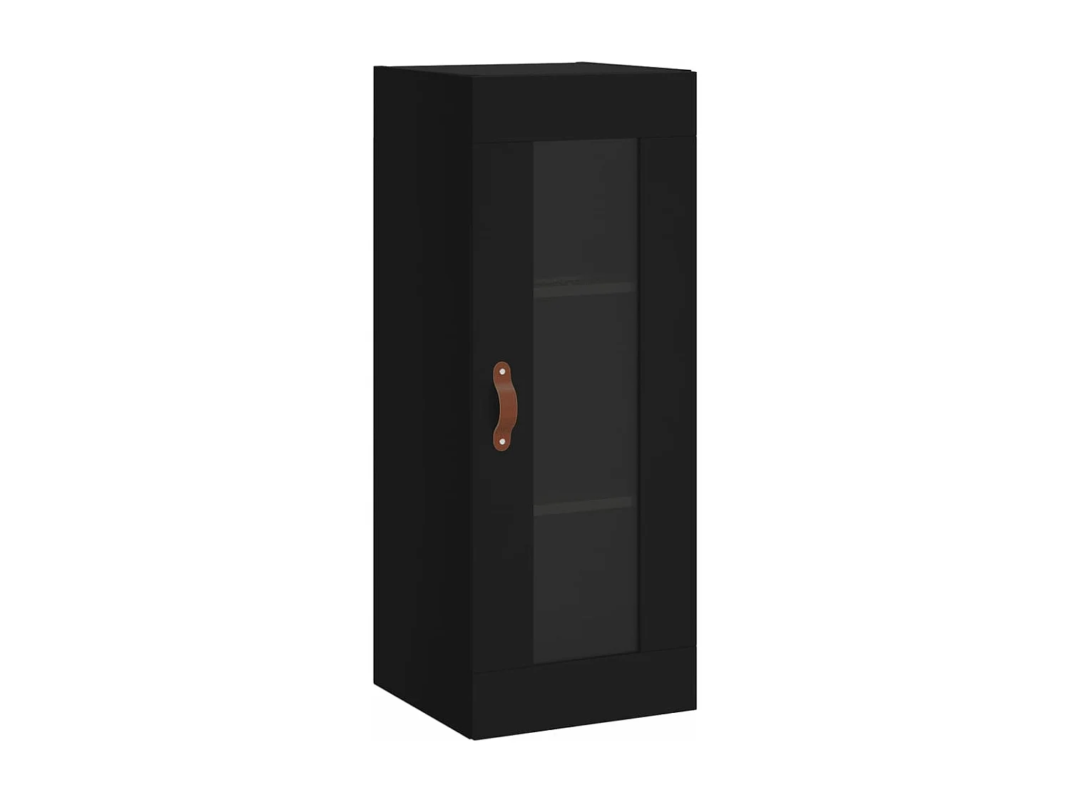 Armário alto 34,5x34x180 cm madeira processada preto