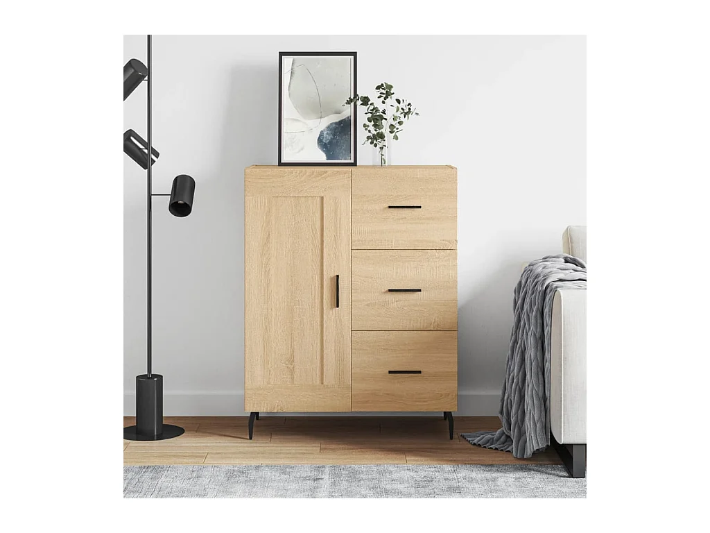 Sideboard Sonoma-Eiche 69,5x34x90 cm Holzwerkstoff