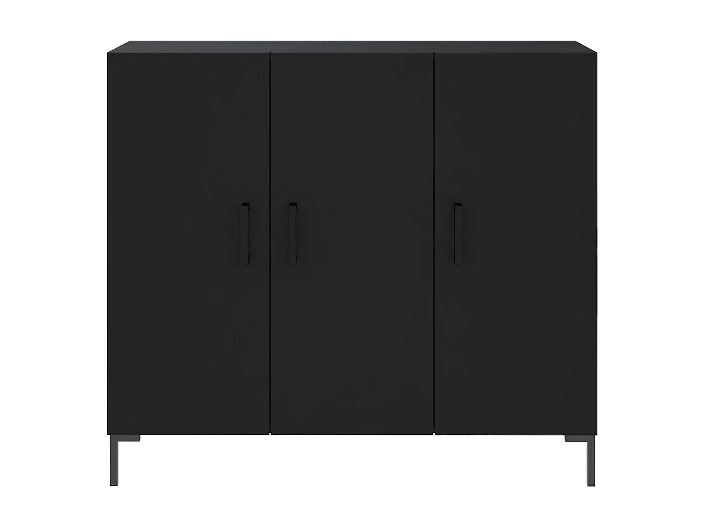 Aparador 90x34x80 cm derivados de madeira preto