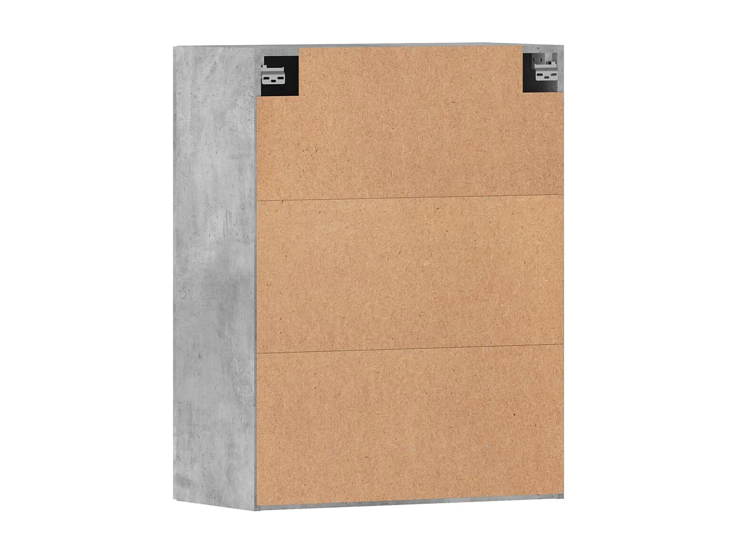 Armoires murales 2 pcs gris béton bois d'ingénierie