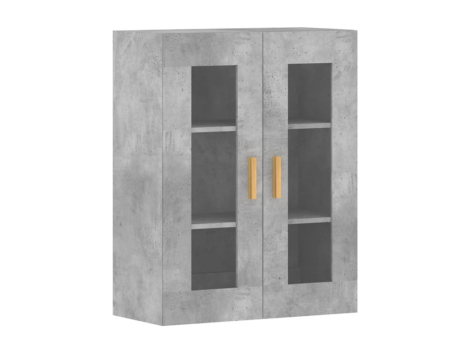 Armoires murales 2 pcs gris béton bois d'ingénierie