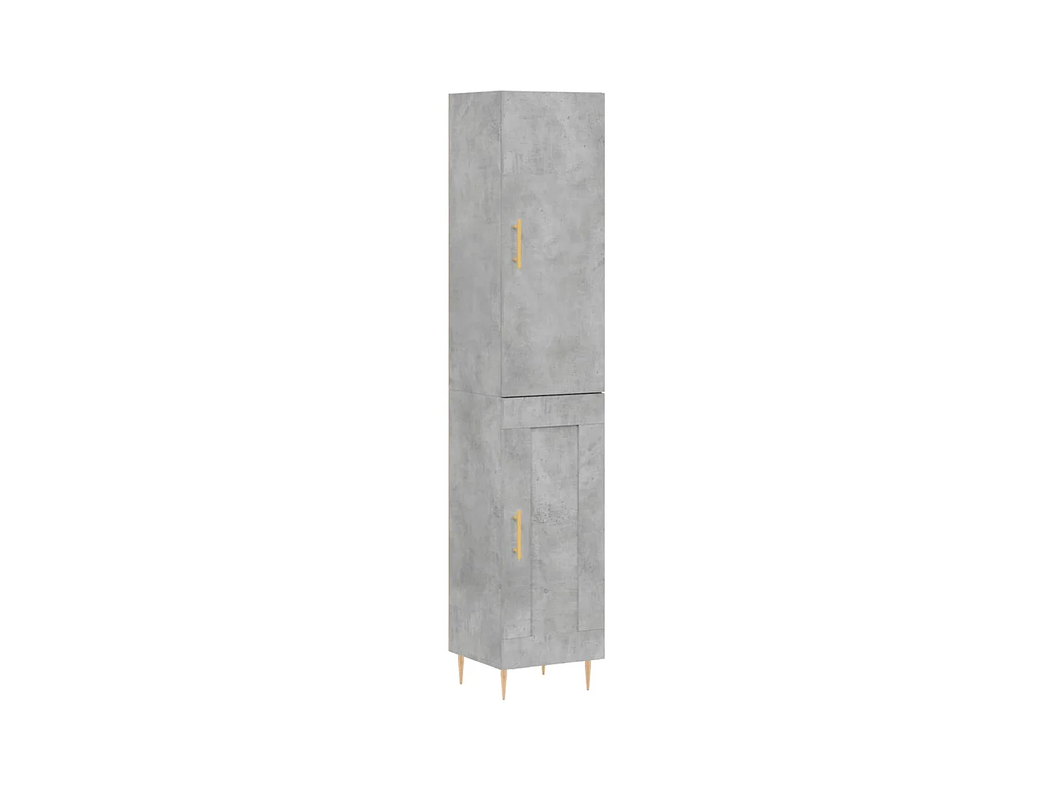 Highboard Betongrau 34,5x34x180 cm Holzwerkstoff