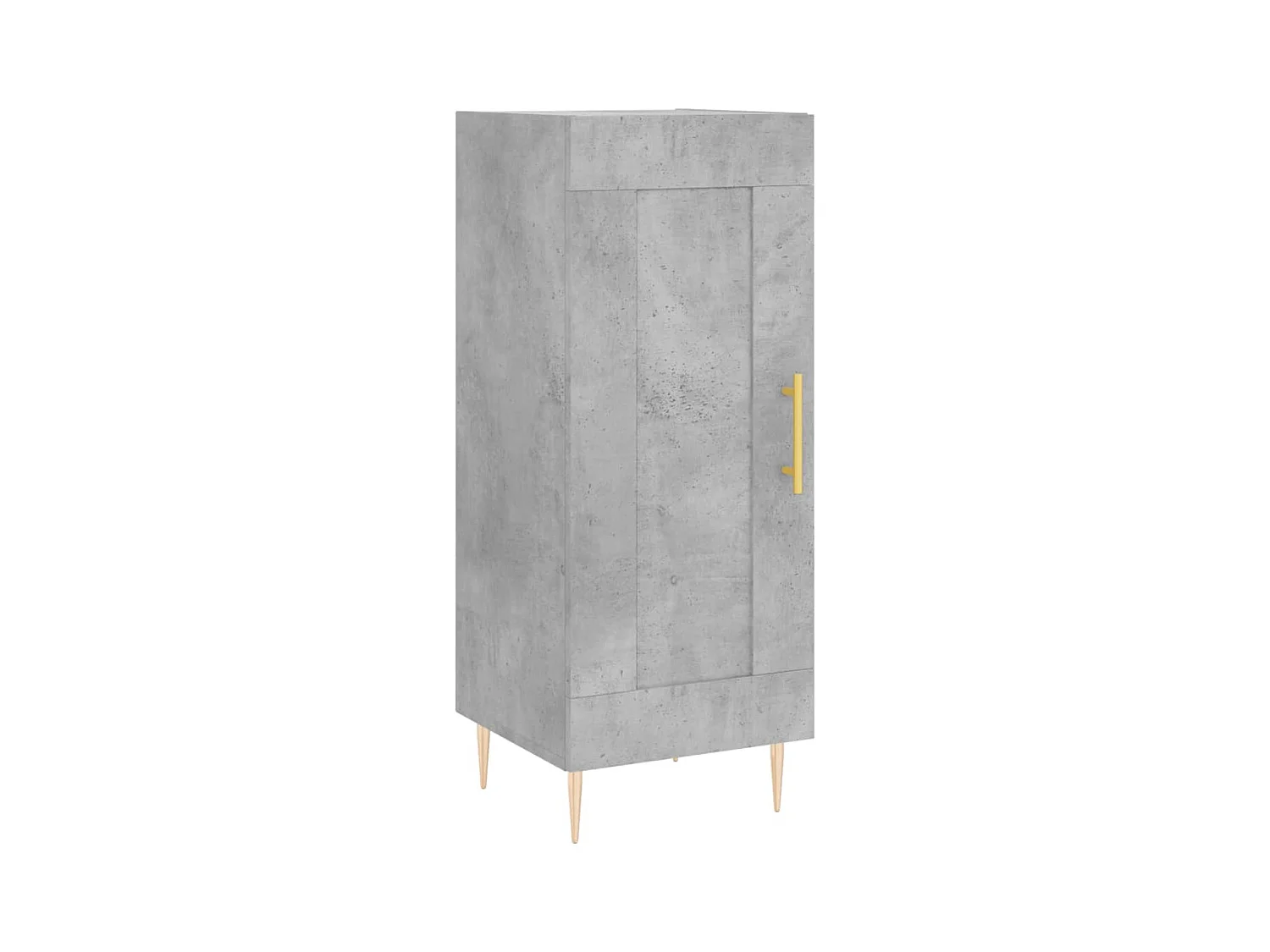 Highboard Betongrau 34,5x34x180 cm Holzwerkstoff