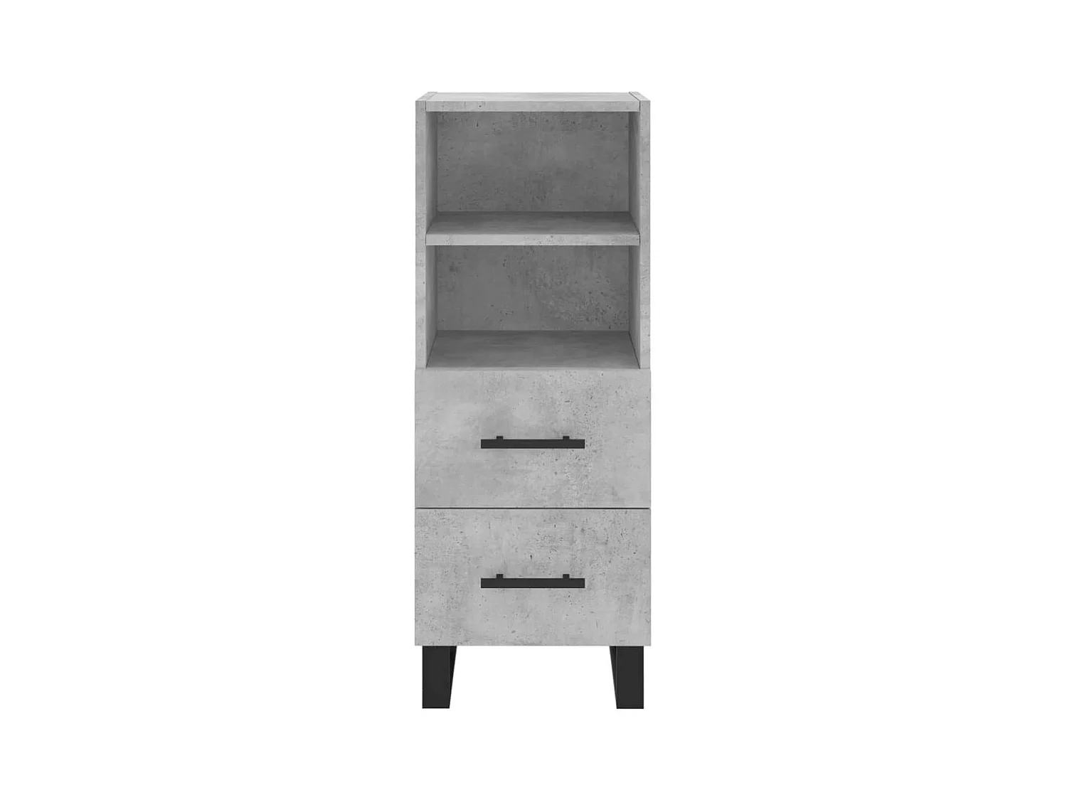 Highboard Betongrau 34,5x34x180 cm Holzwerkstoff
