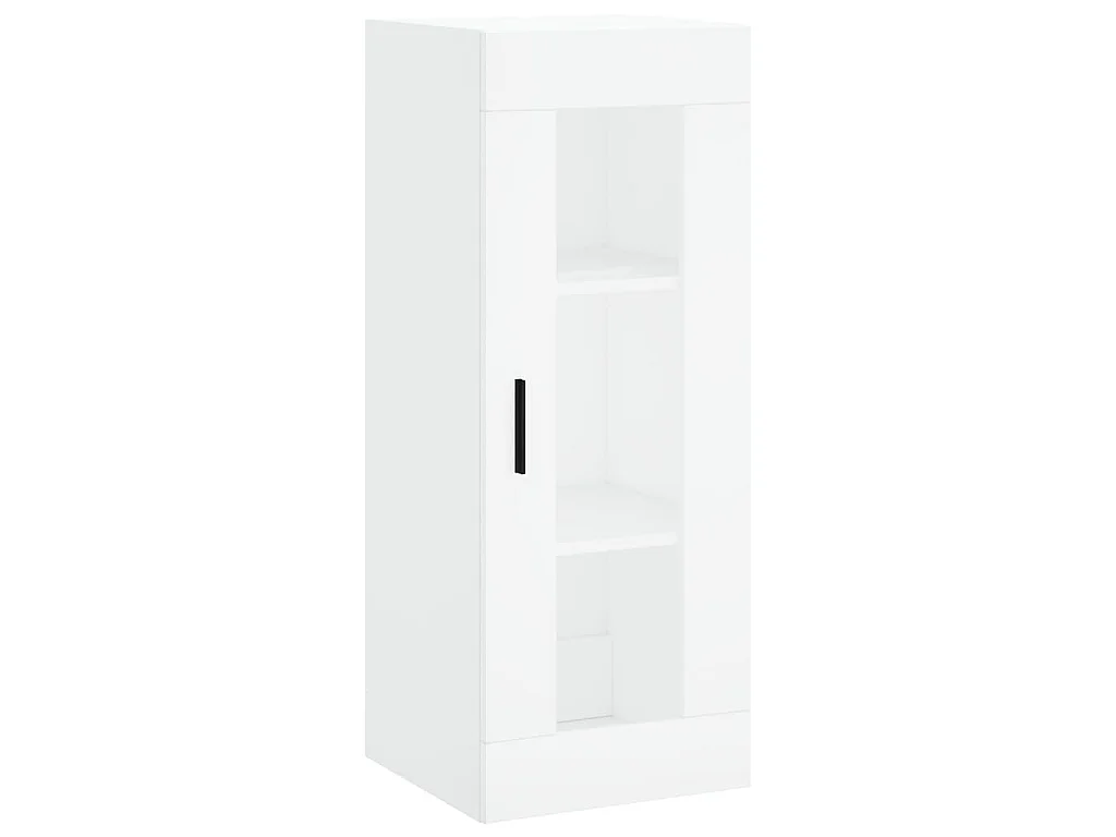 Buffet haut Blanc 34,5x34x180 cm Bois d'ingénierie