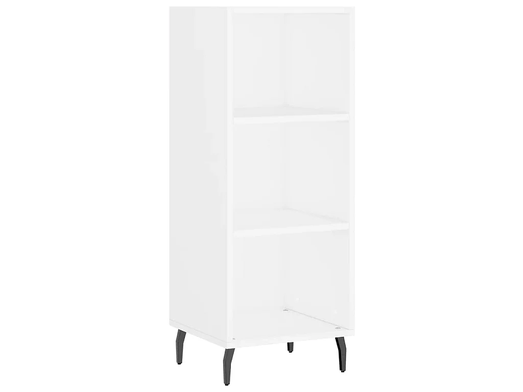 Buffet haut Blanc 34,5x34x180 cm Bois d'ingénierie