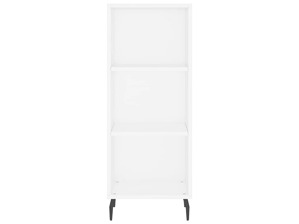 Buffet haut Blanc 34,5x34x180 cm Bois d'ingénierie