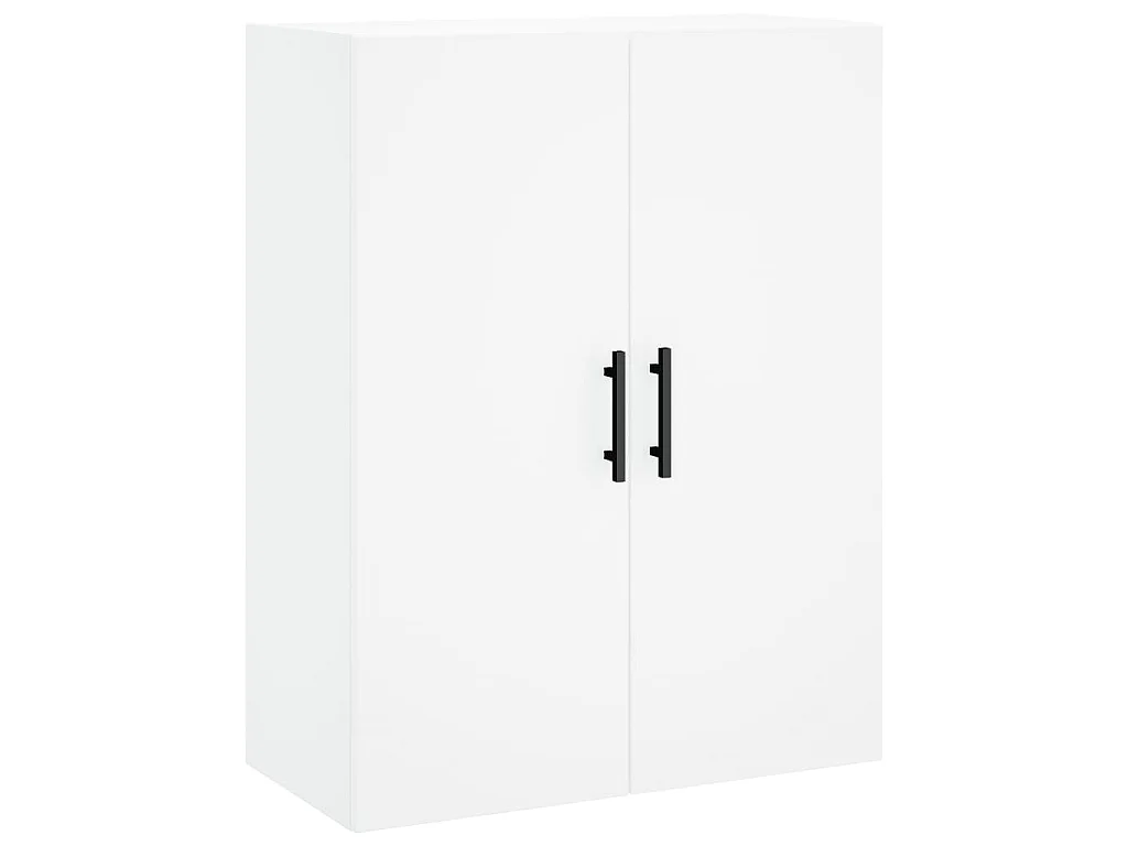 Buffet haut Blanc 69,5x34x180 cm Bois d'ingénierie