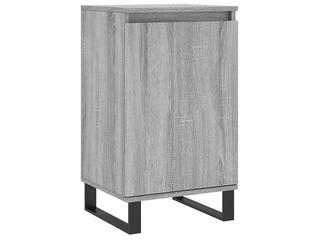 Dressoir 40x35x70 cm bewerkt hout grijs sonoma