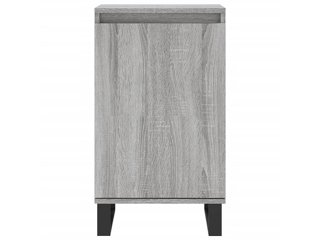 Dressoir 40x35x70 cm bewerkt hout grijs sonoma