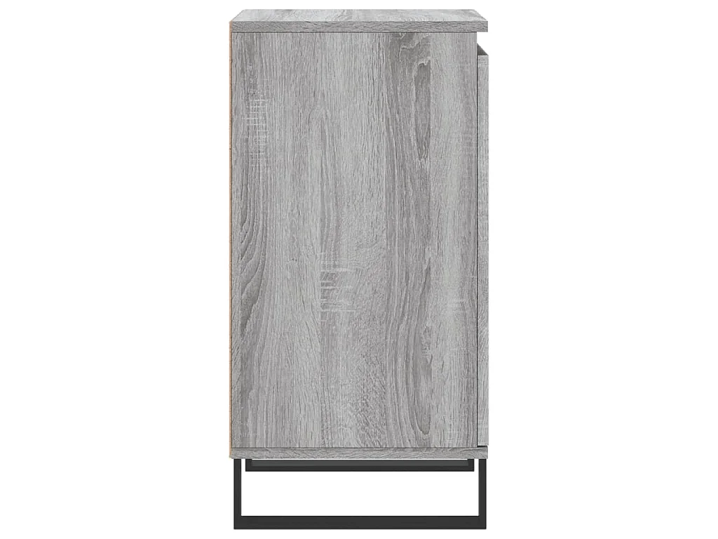 Dressoir 40x35x70 cm bewerkt hout grijs sonoma