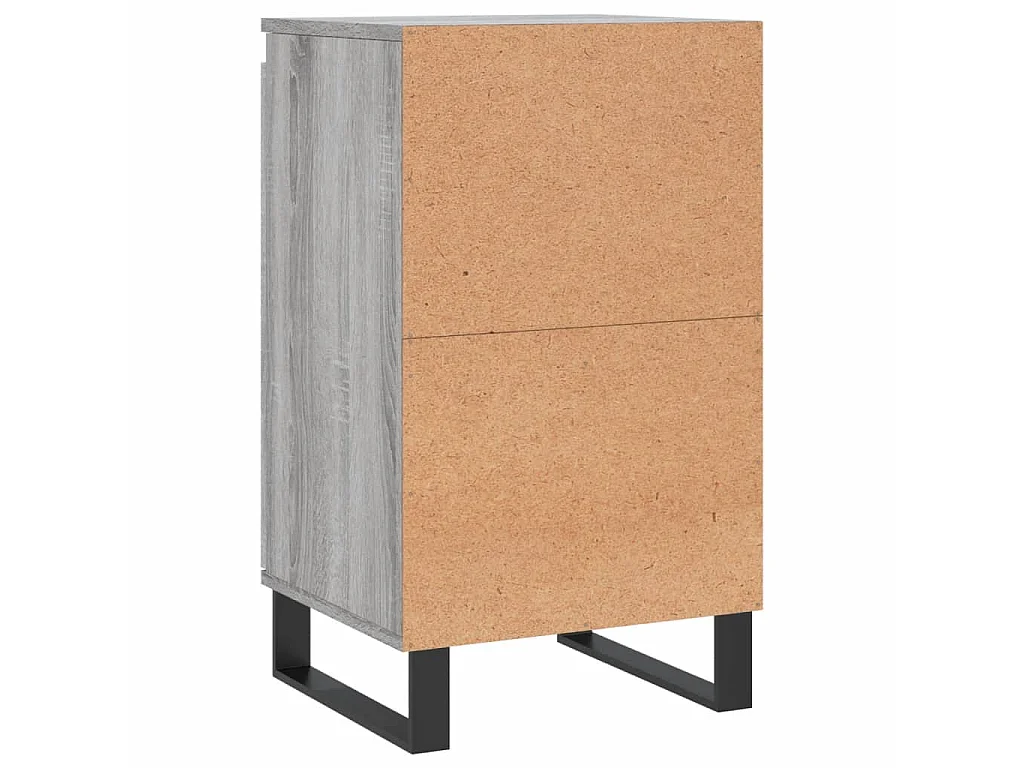 Dressoir 40x35x70 cm bewerkt hout grijs sonoma