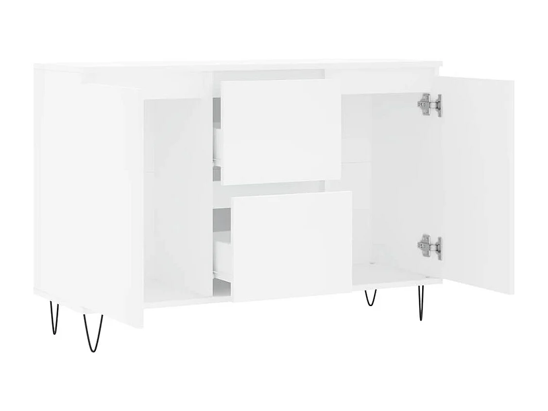 Sideboard Weiß 101,5x35x70 cm Holzwerkstoff