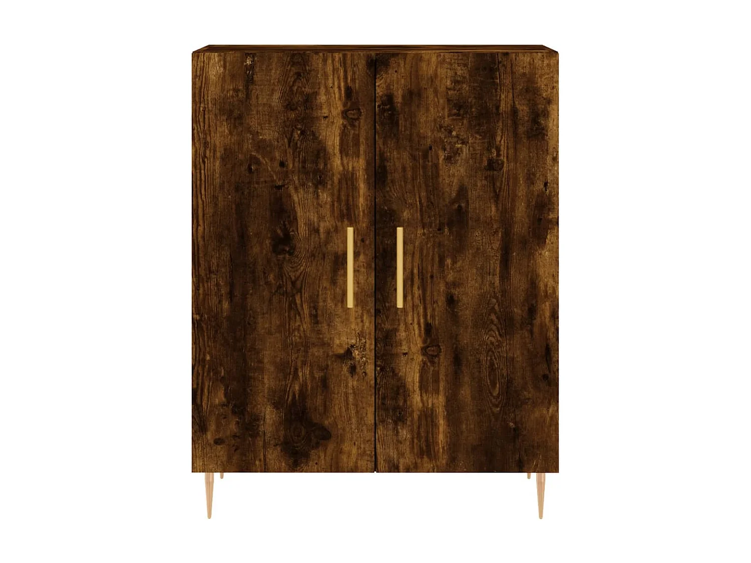 Buffet chêne fumé 69,5x34x90 cm bois d'ingénierie