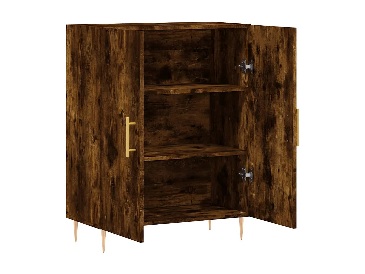 Buffet chêne fumé 69,5x34x90 cm bois d'ingénierie