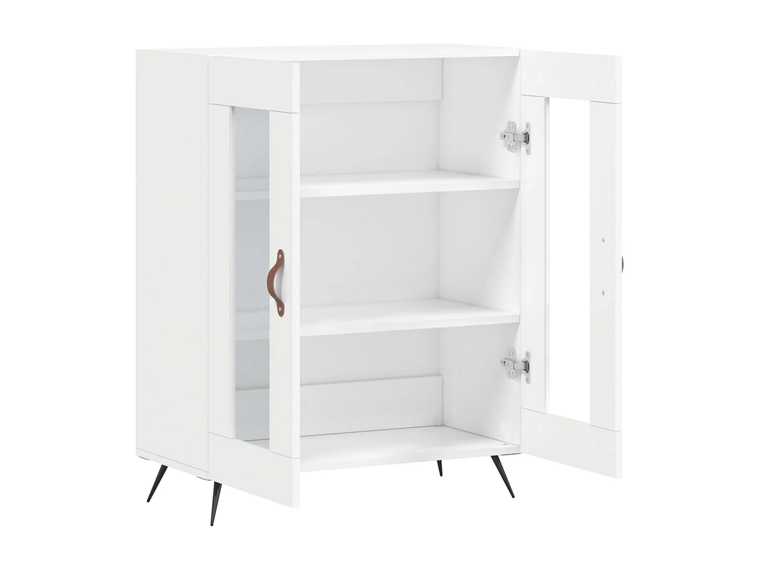 Buffet blanc 69,5x34x90 cm bois d'ingénierie