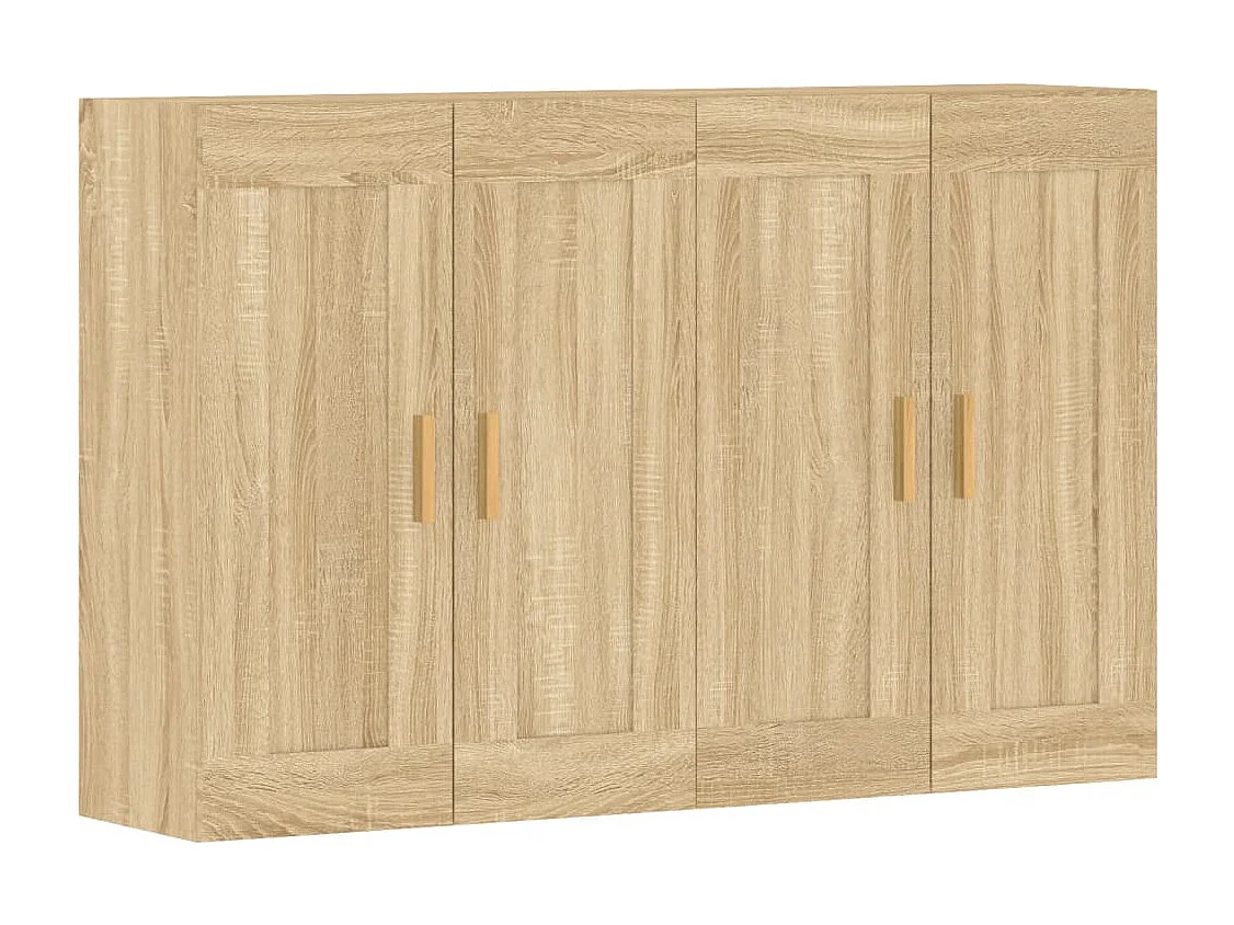 Armoires murales 2 pcs chêne sonoma bois d'ingénierie