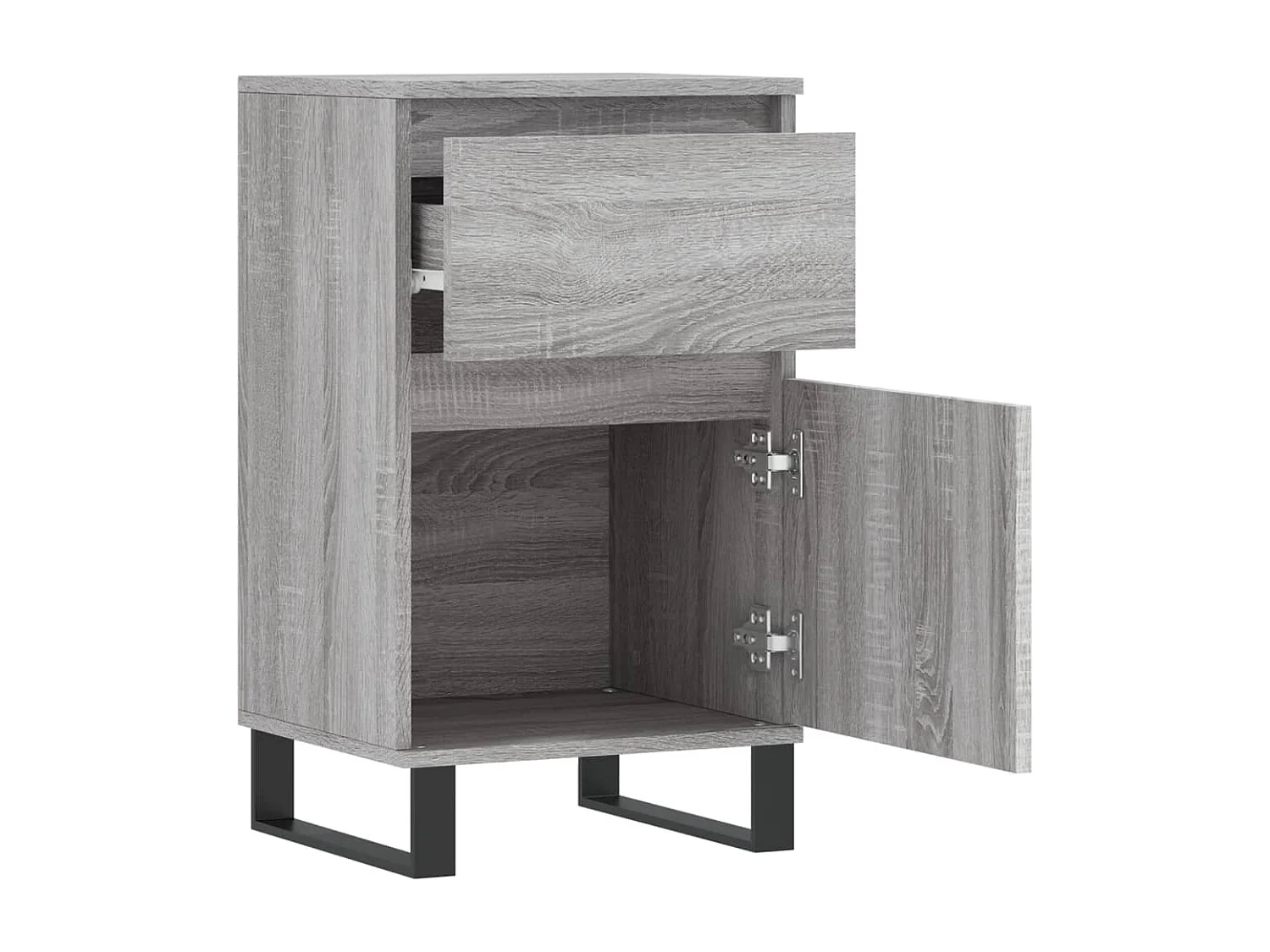 Buffets 2 pcs sonoma gris 40x35x70 cm bois d'ingénierie