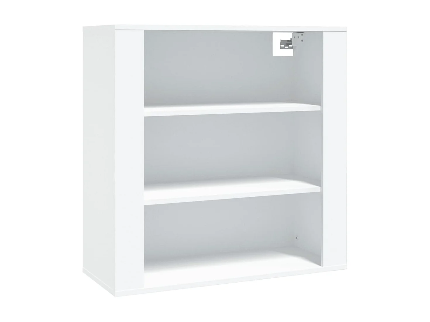 Hoge kast bewerkt hout wit