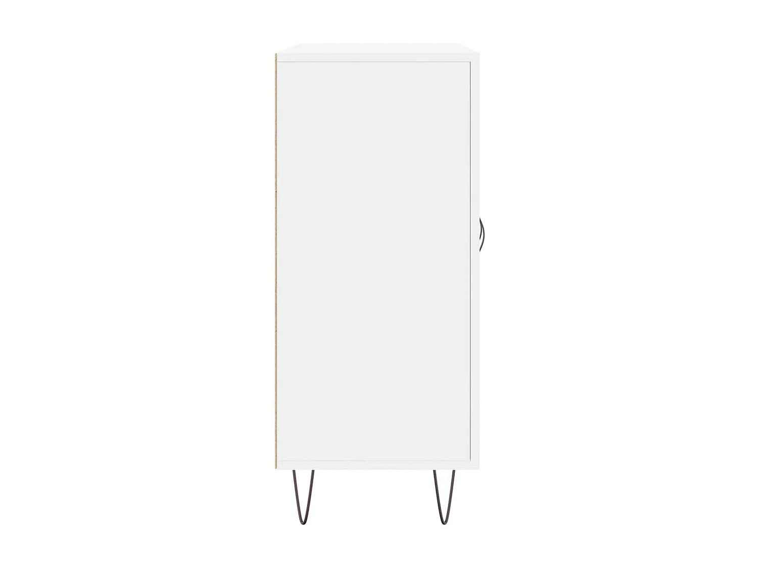 Buffet blanc 90x34x80 cm bois d'ingénierie