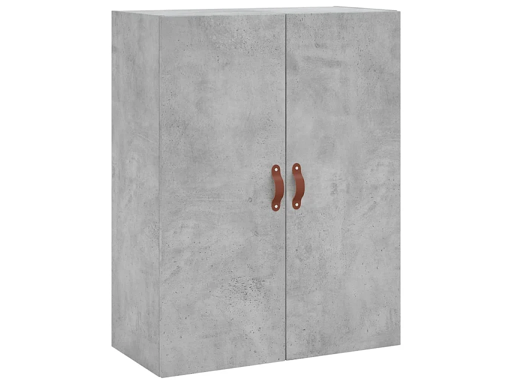 Highboard Betongrau 69,5x34x180 cm Holzwerkstoff