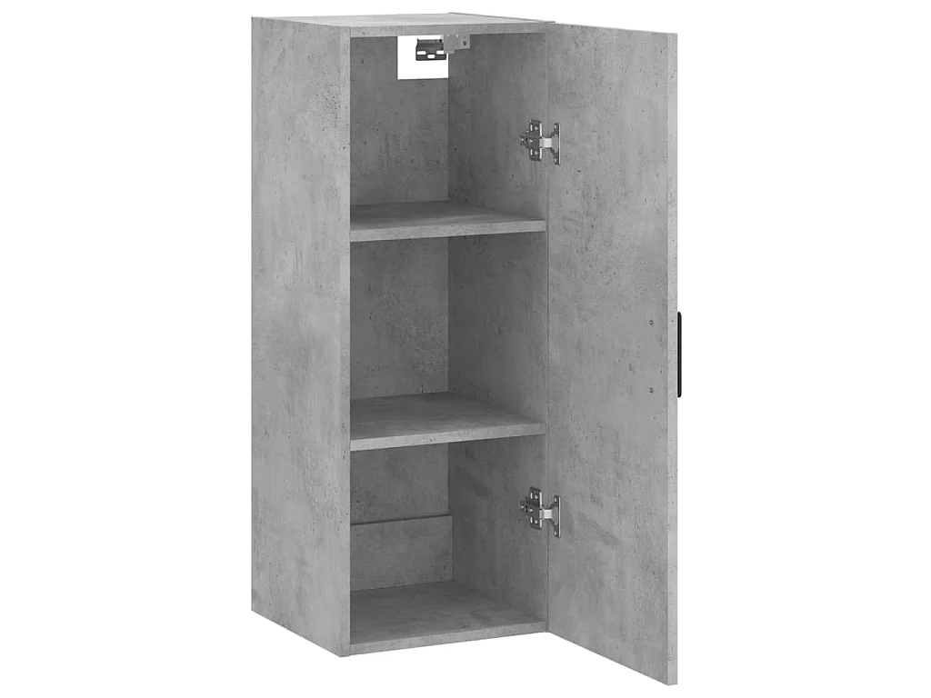Mobile a Parete Grigio Cemento 34,5x34x90 cm