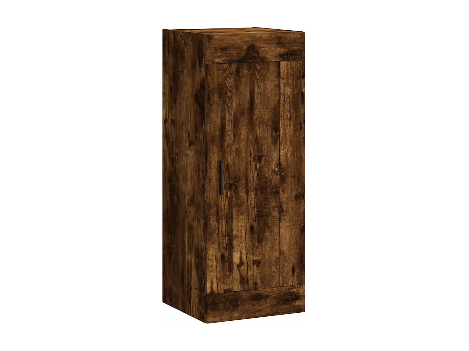 Buffet haut Chêne fumé 34,5x34x180 cm Bois d'ingénierie