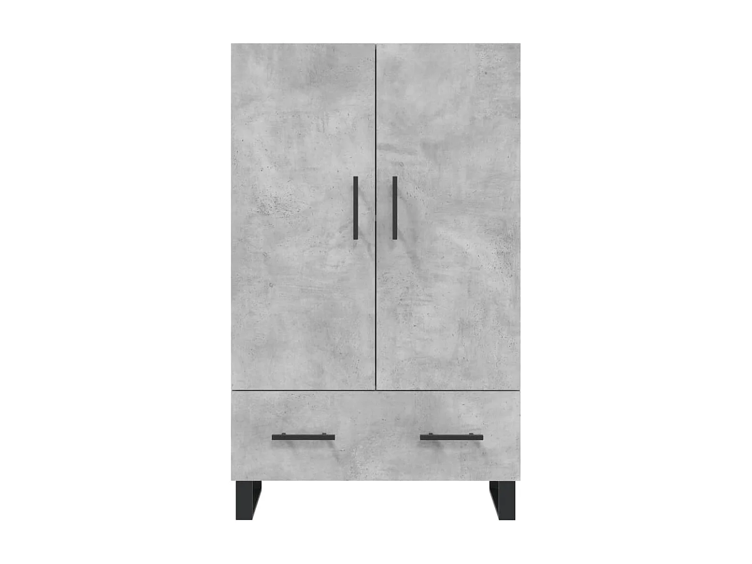 Hoge kast 69,5x31x115 cm bewerkt hout betongrijs