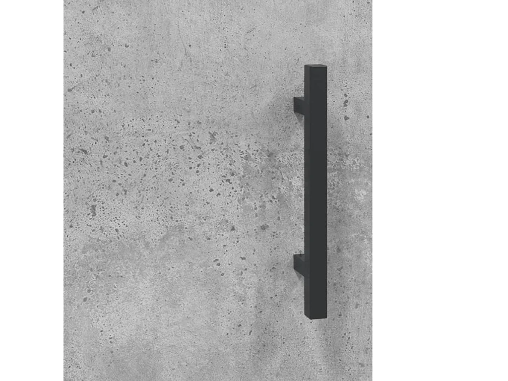 Buffet haut gris béton 69,5x31x115 cm bois d'ingénierie