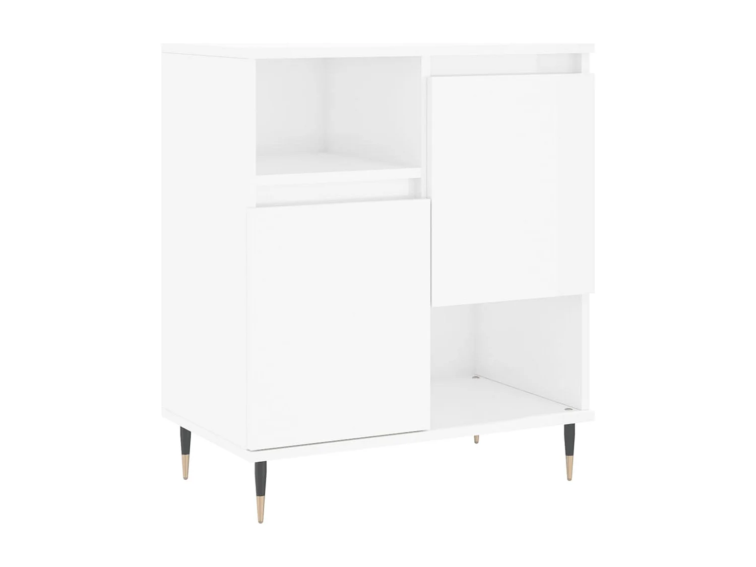 Aparador 60x35x70 cm derivados de madeira branco brilhante