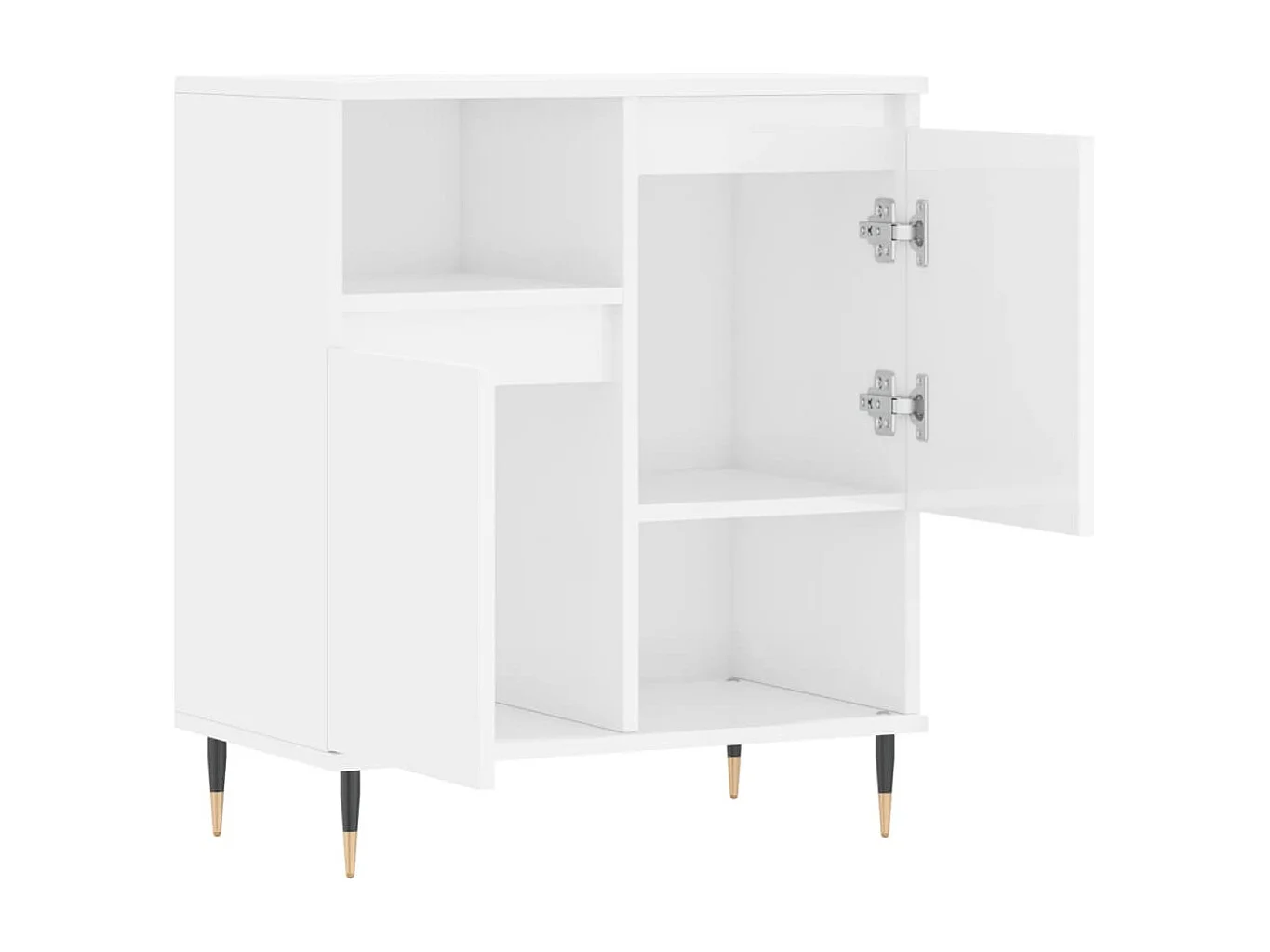 Aparador 60x35x70 cm derivados de madeira branco brilhante