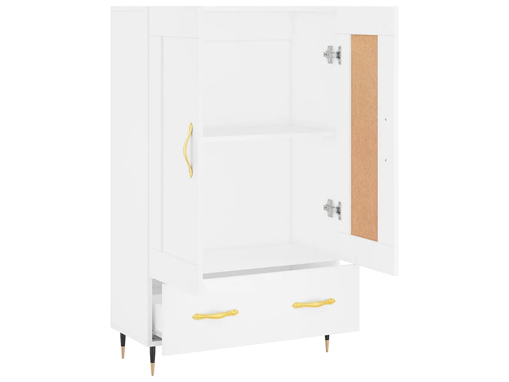 Aparador alto 69,5x31x115 cm derivados de madeira branco