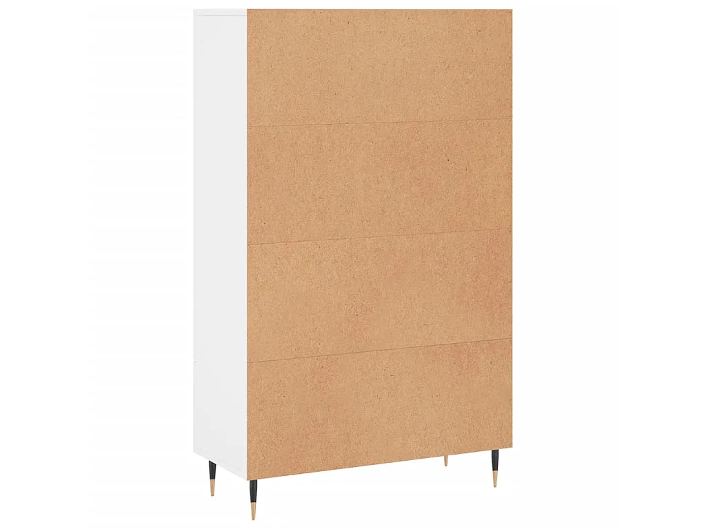 Aparador alto 69,5x31x115 cm derivados de madeira branco