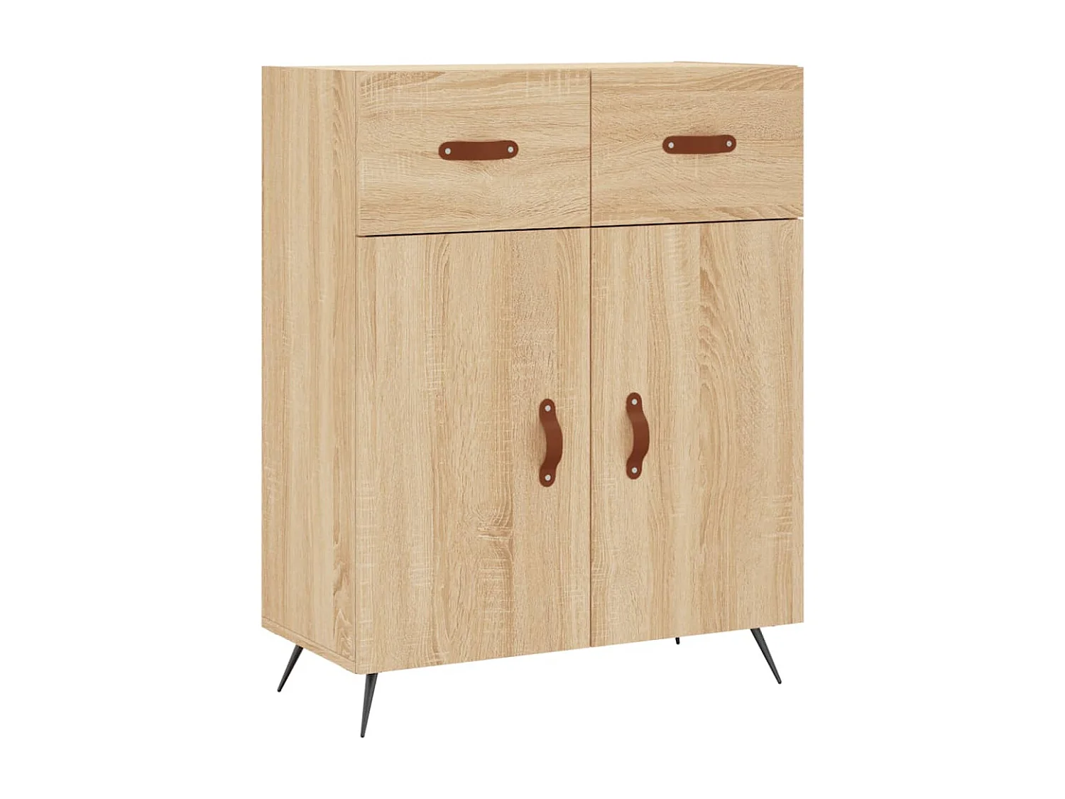 Dressoir 69,5x34x90 cm bewerkt hout sonoma eikenkleurig