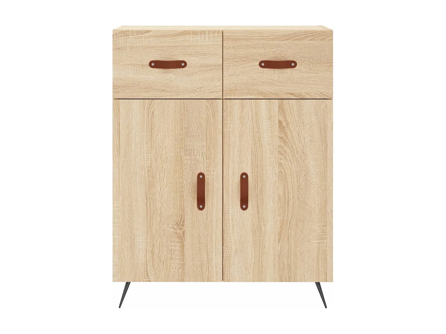 Dressoir 69,5x34x90 cm bewerkt hout sonoma eikenkleurig