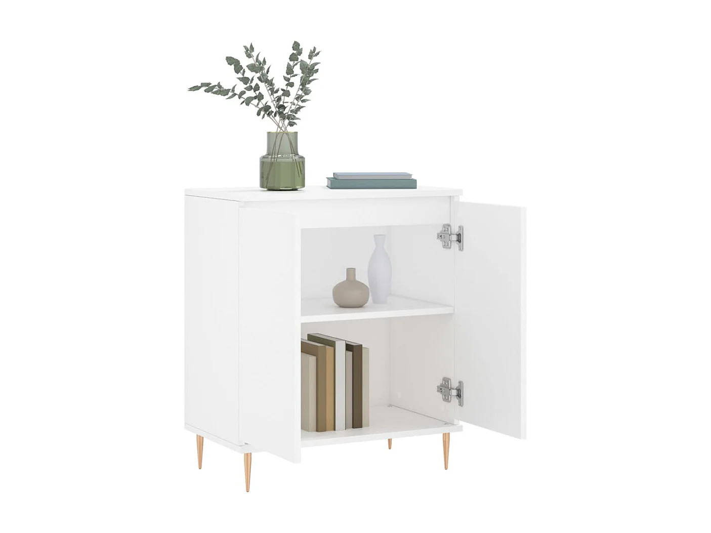 Buffet Blanc 60x35x70 cm Bois d'ingénierie