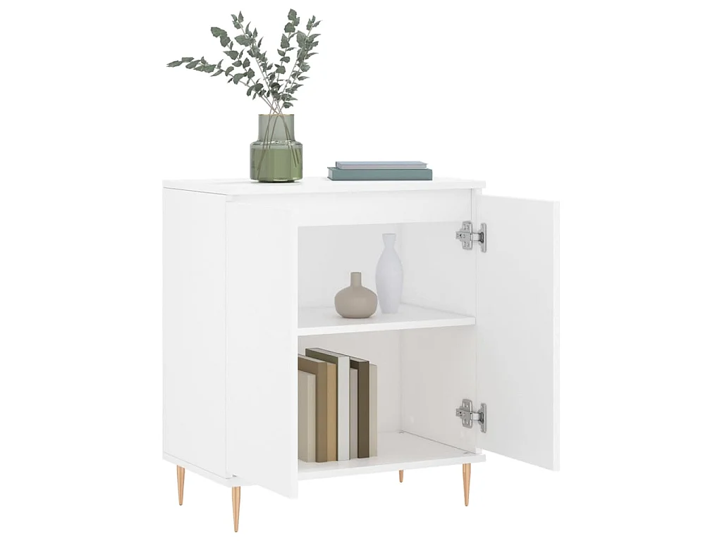 Buffet Blanc 60x35x70 cm Bois d'ingénierie