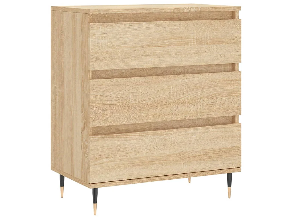 Dressoir 60x35x70 cm bewerkt hout sonoma eikenkleurig