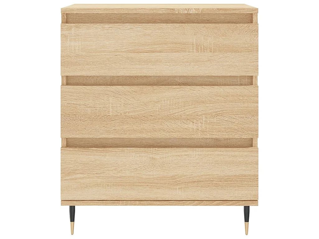 Dressoir 60x35x70 cm bewerkt hout sonoma eikenkleurig