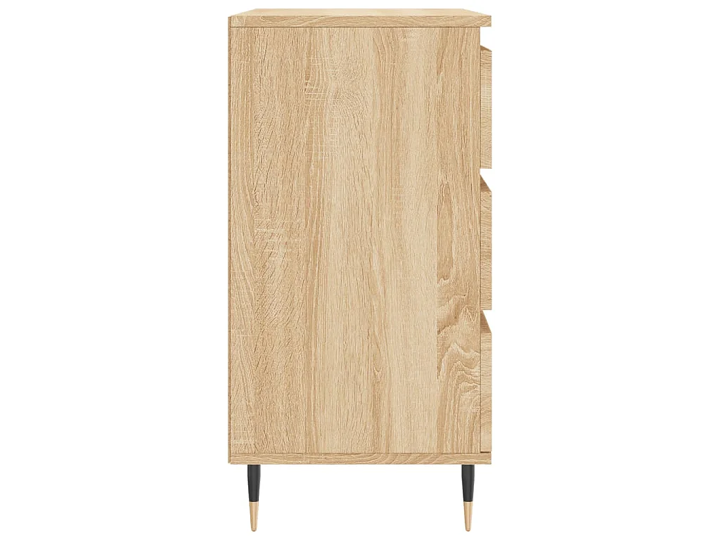 Dressoir 60x35x70 cm bewerkt hout sonoma eikenkleurig