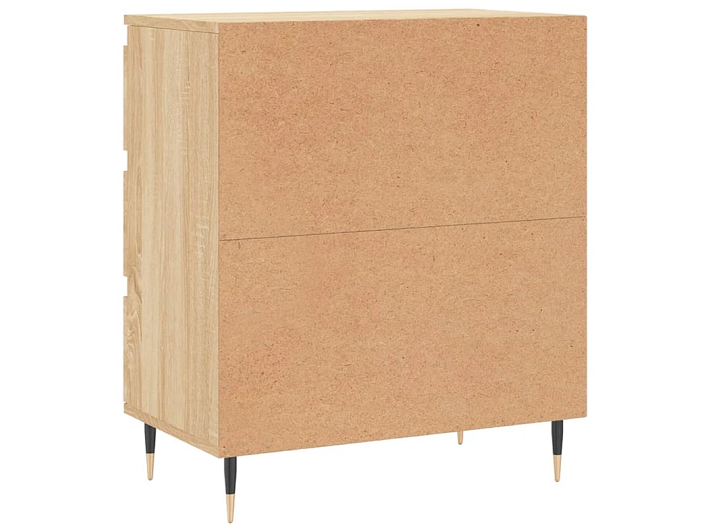 Dressoir 60x35x70 cm bewerkt hout sonoma eikenkleurig