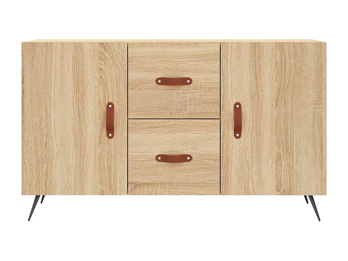 Dressoir 100x36x60 cm bewerkt hout sonoma eikenkleurig