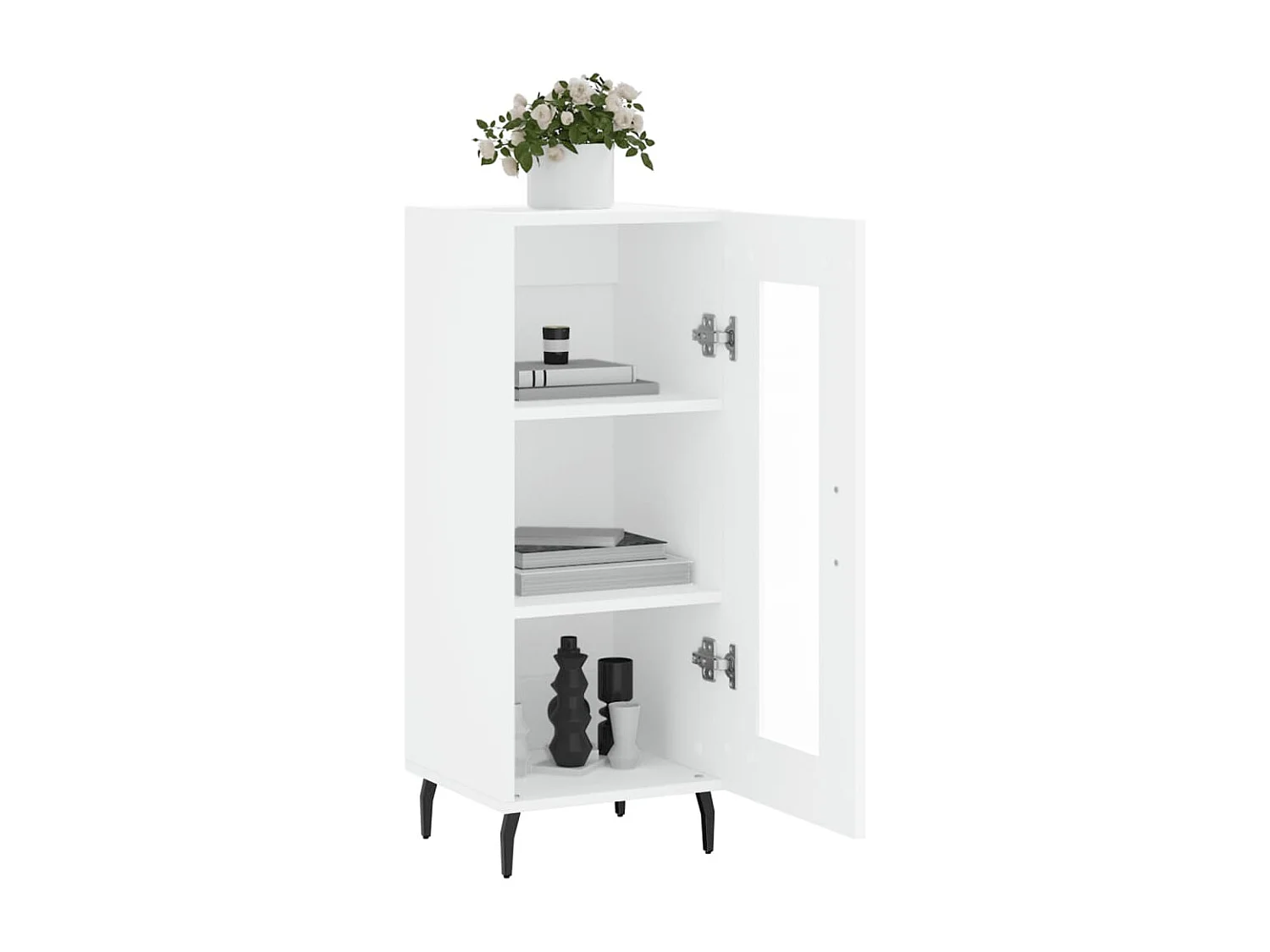 Buffet blanc 34,5x34x90 cm bois d'ingénierie