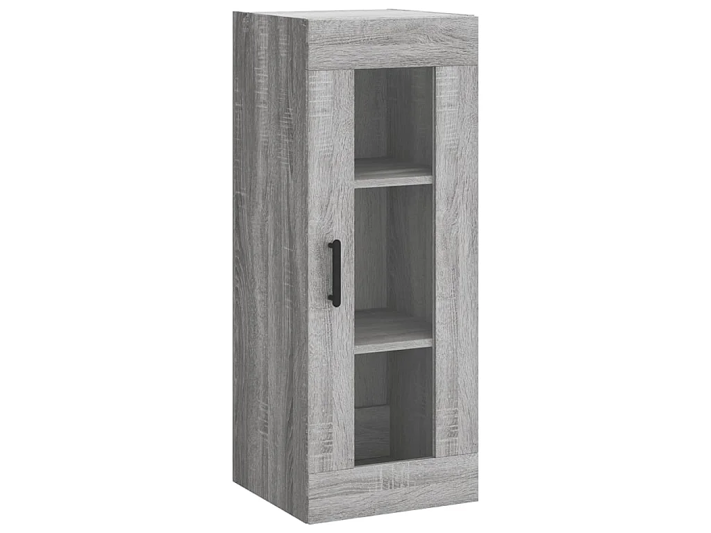 Credenza Grigio Sonoma 34,5x34x180 cm in Legno Multistrato