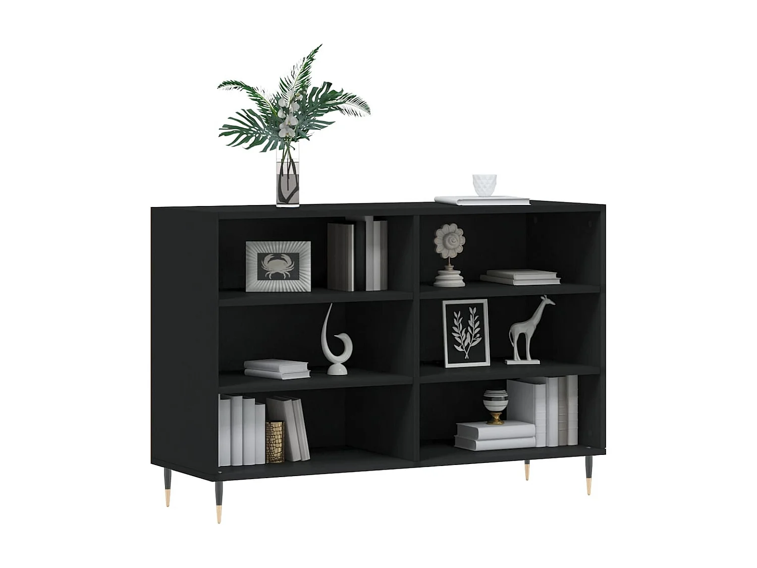 Aparador 103,5x35x70 cm derivados de madeira preto