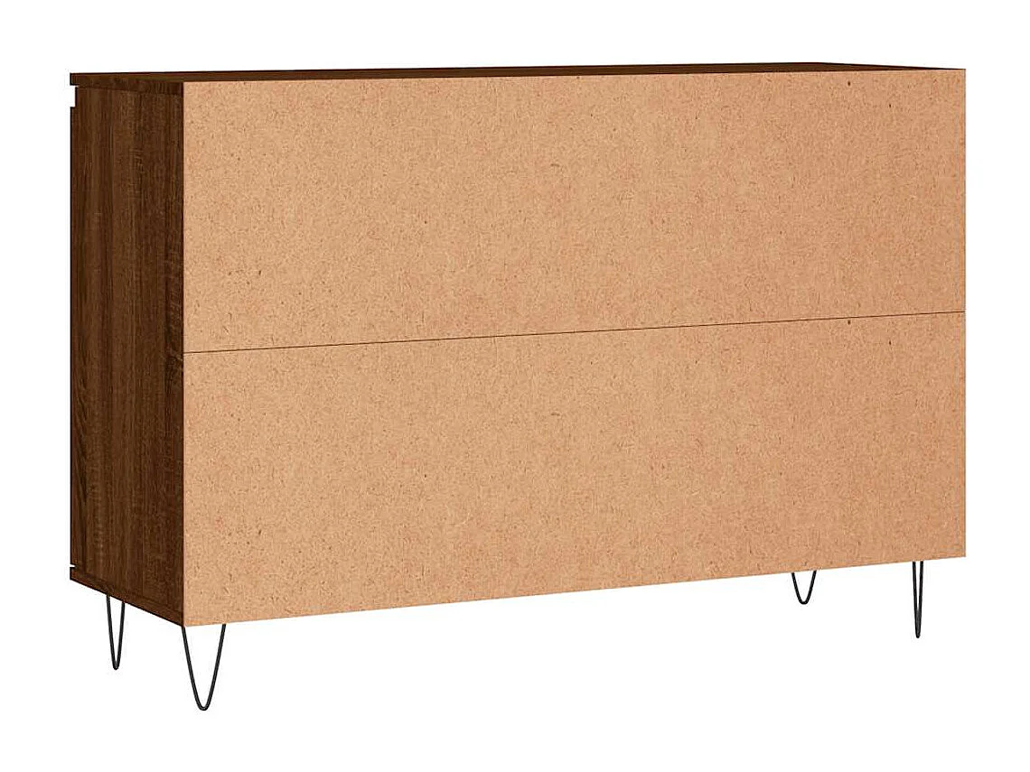 Sideboard Braun Eichen-Optik 101,5x35x70 cm Holzwerkstoff