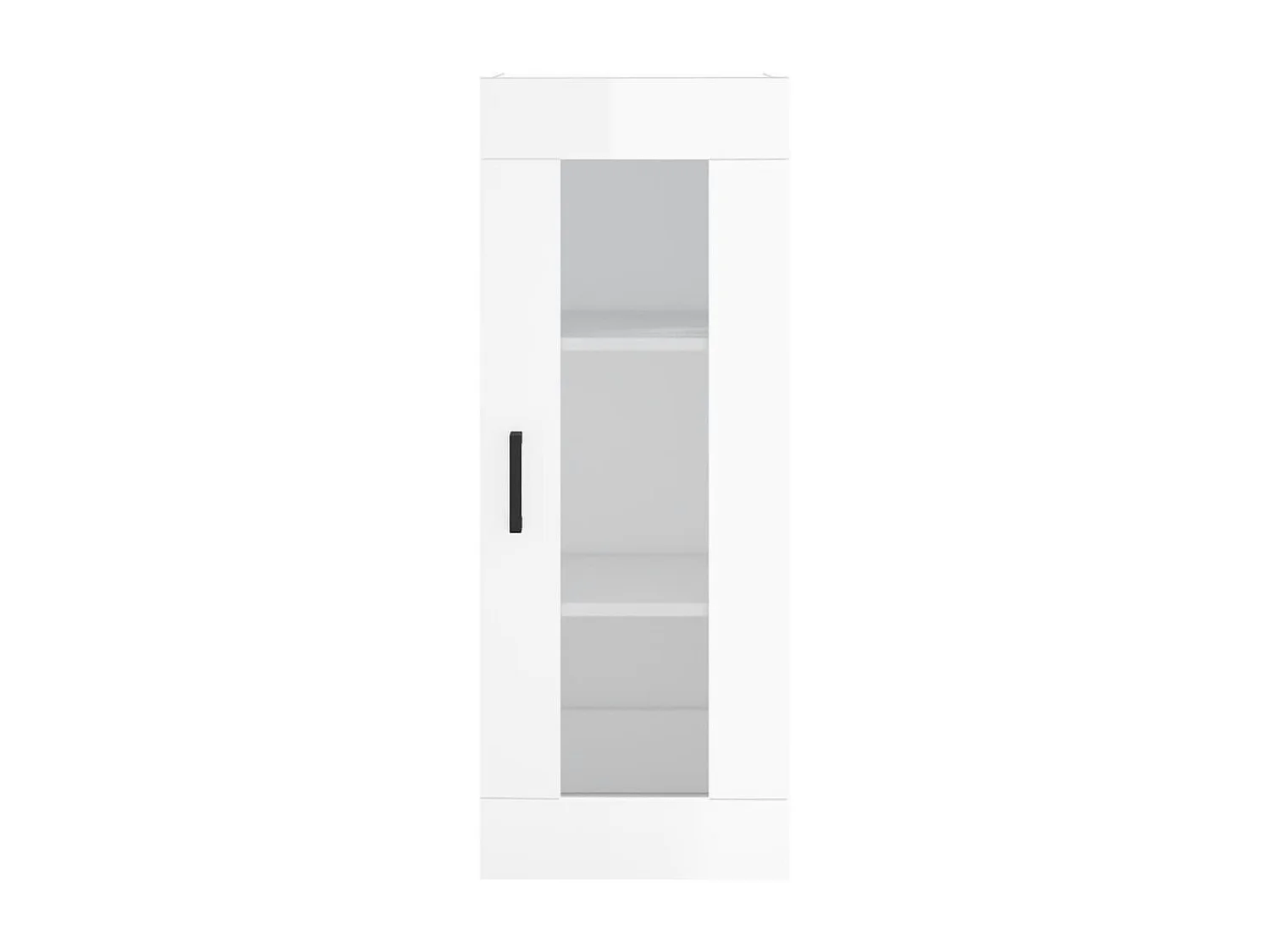 Armoire murale blanc brillant 34,5x34x90 cm
