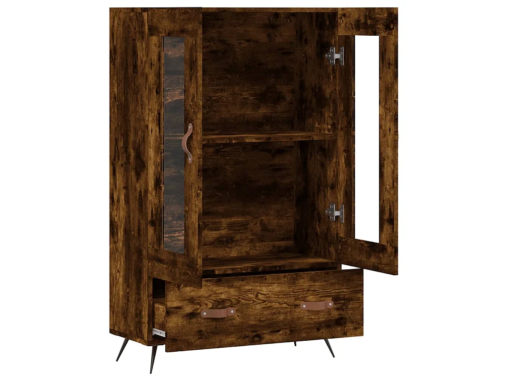 Highboard Räuchereiche 69,5x31x115 cm Holzwerkstoff