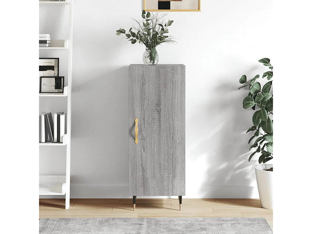 Credenza Grigio Sonoma 34,5x34x90 cm in Legno Multistrato